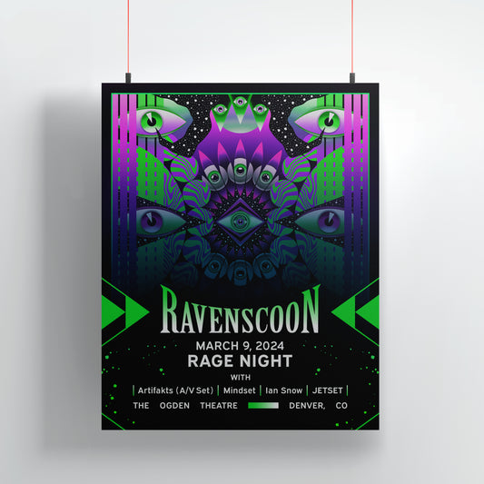 Rage Night Holographic Poster